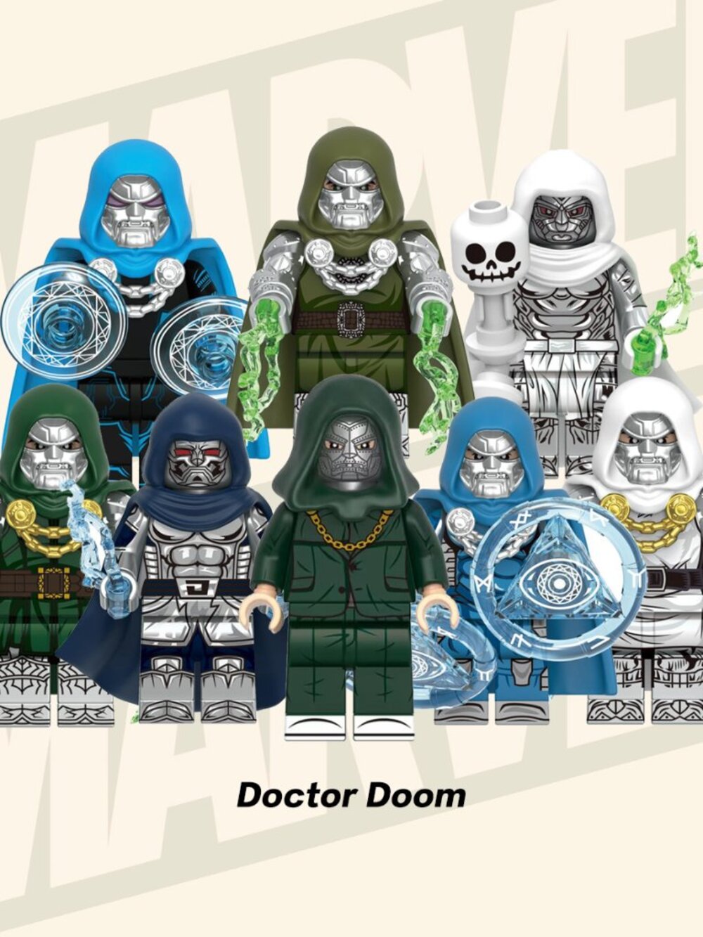 Doctor Doom The Fantastic Four Custom Minifigure for birthday gift 2 inch